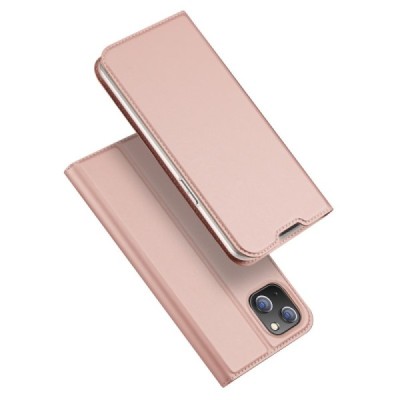 „Dux Ducis“ Skin серии Apple iPhone 14 Plus розовый кожаный чехол-книжка | Vacins.lv