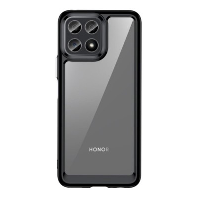 Huawei Honor X8 „Fashion“ dzidrs apmales melnā krāsā apvalks | Vacins.lv