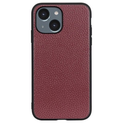 Apple iPhone 14 „Deluxe Leather“ bordo ādas apvalks | Vacins.lv