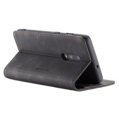 OnePlus 7 CaseMe Retro открываемый, чёрного цвета, кожаный чехол – книжка | Vacins.lv