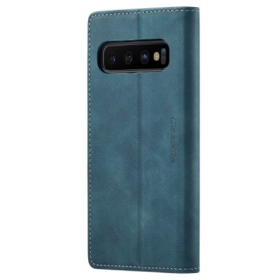 Samsung Galaxy S10+ (G975) CaseMe Retro открываемый, зелёного цвета, кожаный чехол – книжка | Vacins.lv