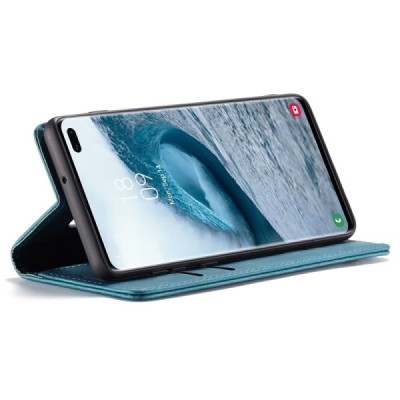Samsung Galaxy S10+ (G975) CaseMe Retro открываемый, зелёного цвета, кожаный чехол – книжка | Vacins.lv