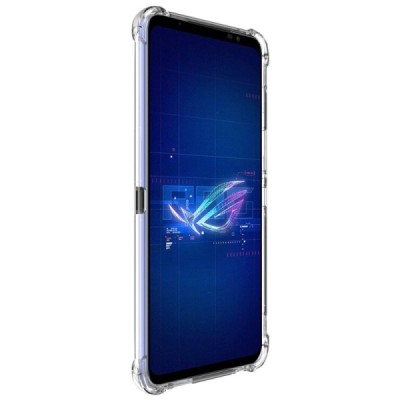 Asus Rog Phone 6 5G Imak усиленный твердый силиконовый чехол TPU прозрачный - задняя часть | Vacins.lv