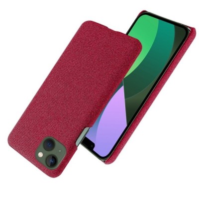 Apple iPhone 14 „Bi-Color“ Splicing sarkans ādas apvalks | Vacins.lv