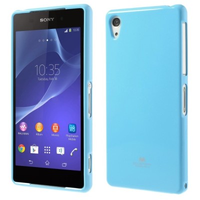 Sony Xperia Z2 Mercury gaiši zils cieta silikona (TPU) futrālis / Vacins.lv