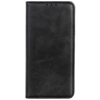 Apple iPhone 14 Plus „Split“ чёрный кожаный чехол-книжка | Vacins.lv