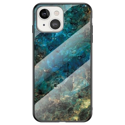 Apple iPhone 14 Plus „Marble“ твердый силиконовый чехол TPU синего цвета | Vacins.lv