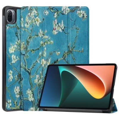 Xiaomi Pad 5 (Pad 5 Pro) „Sakura“ открываемый разноцветный кожаный чехол - книжка | Vacins.lv