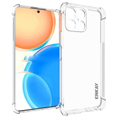 Huawei Honor X8 Enkay pastiprinātas aizsardzības cieta silikona (TPU) dzidrs vāciņš | Vacins.lv