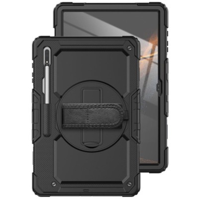 Samsung Galaxy Tab S8 Ultra 14.6" (X900, X906) усиленная защита - черный (360°), чехол – вставка | Vacins.lv