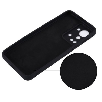 OnePlus Nord 2T 5G „Shell“ cieta silikona (TPU) melns apvalks | vacins.lv