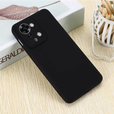 OnePlus Nord 2T 5G „Shell“ cieta silikona (TPU) melns apvalks | vacins.lv
