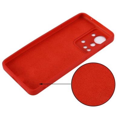 OnePlus Nord 2T 5G „Shell“ cieta silikona (TPU) sarkans apvalks | vacins.lv