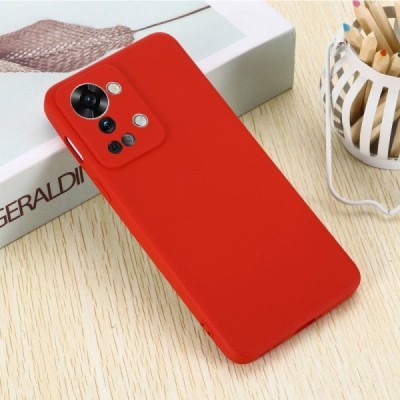 OnePlus Nord 2T 5G „Shell“ cieta silikona (TPU) sarkans apvalks | vacins.lv