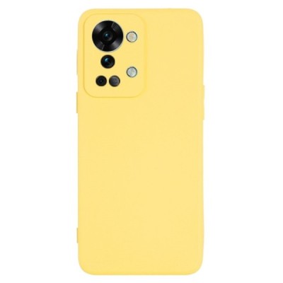 OnePlus Nord 2T 5G „Shell“ cieta silikona (TPU) dzeltens apvalks | vacins.lv