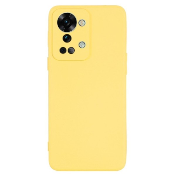 Твердый силиконовый чехол (TPU) „Shell“ - жёлтый (OnePlus Nord 2T 5G)
