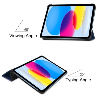 Apple iPad 11 2025, iPad 10,9 2022 atvēramais tumši zils maciņš - vāciņš | Vacins.lv