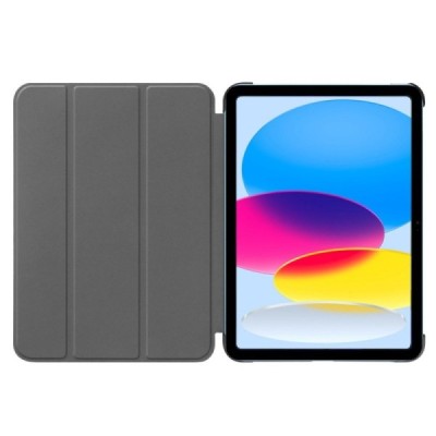 Apple iPad 10.9 (2022) белый кожаный чехол-книжка (складной) | Vacins.lv