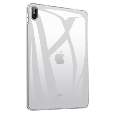 Apple iPad 11 2025, iPad 10,9 2022 твердый силиконовый прозрачный чехол из TPU - задняя часть | Vacins.lv