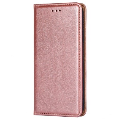 Xiaomi Poco C40 Solīds rozs ādas atvērams maciņš | Vacins.lv
