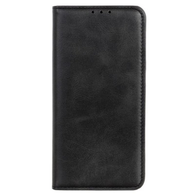 OnePlus 10T „Split“ чёрный кожаный чехол-книжка | Vacins.lv