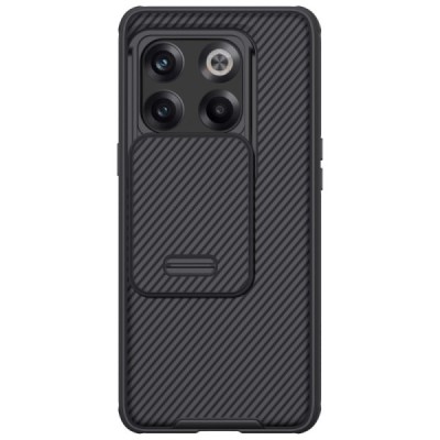 OnePlus 10T „Nillkin“ CamShield чёрный чехол, задняя часть с защитой камеры | Vacins.lv