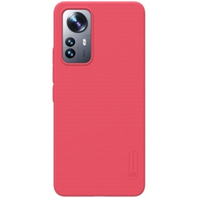 Nillkin Frosted Shield Xiaomi 12 Lite sarkans plastmasas futrālis | Vacins.lv