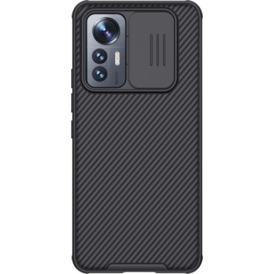 Xiaomi 12 Lite „Nillkin“ CamShield чёрный чехол, задняя часть с защитой камеры | Vacins.lv