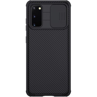 Samsung Galaxy S20 (G980) „Nillkin“ CamShield чёрный чехол, задняя часть с защитой камеры | Vacins.lv