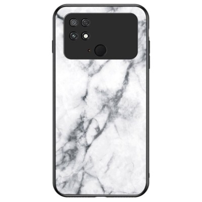 Xiaomi Poco C40 „Marble“ твердый силиконовый чехол TPU белого цвета | Vacins.lv