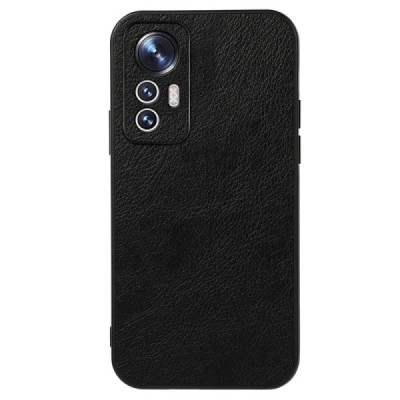 „Deluxe Leather“ Xiaomi 12 Lite чёрный кожаный чехол | Vacins.lv