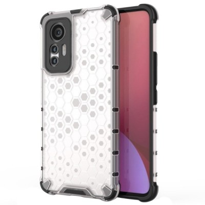 Honeycomb усиленная защита Xiaomi 12 Lite прозрачный твердый силикон (TPU) и пластиковый корпус | Vacins.lv