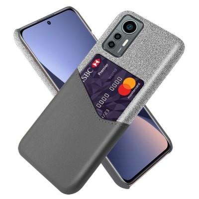 „KSQ“ Shell Xiaomi 12 Lite серый кожаный чехол - задняя часть с карманом для карточек | Vacins.lv