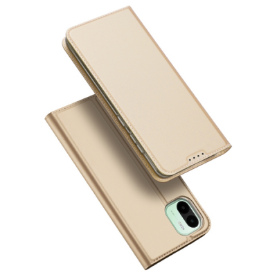 „Dux Ducis“ Skin серии Xiaomi Redmi A1 золотой кожаный чехол-книжка | Vacins.lv