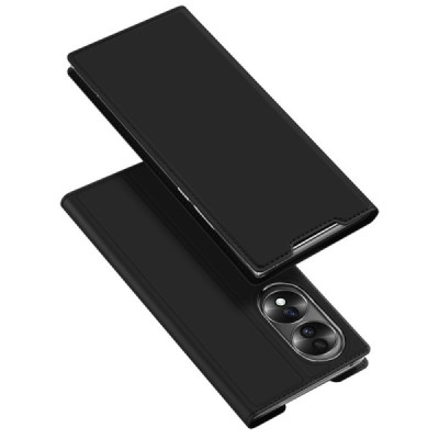 „Dux Ducis“ Skin серии Huawei Honor 70 чёрный кожаный чехол-книжка | Vacins.lv