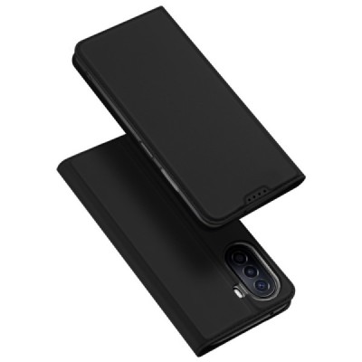 „Dux Ducis“ Skin серии Huawei Nova Y70 чёрный кожаный чехол-книжка | Vacins.lv