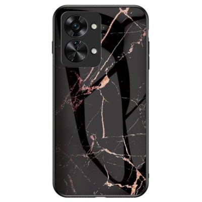 OnePlus Nord 2T 5G „Marble“ твердый силиконовый чехол TPU чёрного / золотого цвета | Vacins.lv