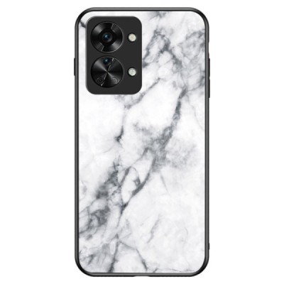 OnePlus Nord 2T 5G „Marble“ cieta silikona (TPU) balts apvalks | vacins.lv