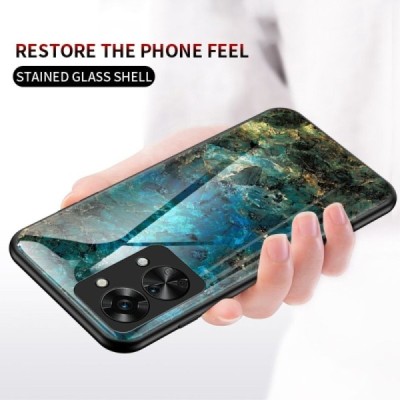 OnePlus Nord 2T 5G „Marble“ твердый силиконовый чехол TPU синего цвета | Vacins.lv