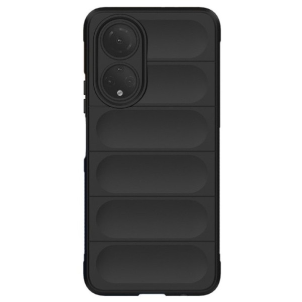 Твердый силиконовый чехол (TPU) „Rugged“ - чёрный (Honor X7)