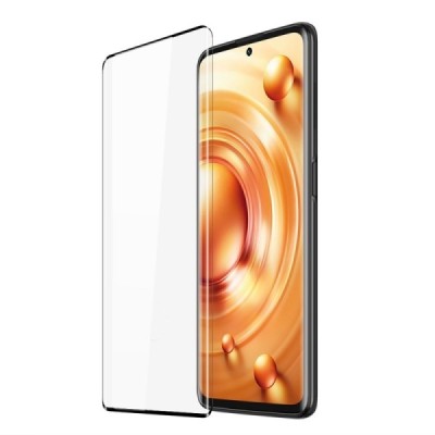 Xiaomi 12 Lite „Dux Ducis“ Tempered Glass melns ekrāna aizsargstikls 2.5D | Vacins.lv