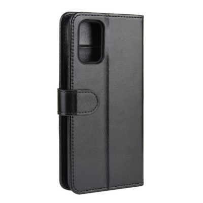 Samsung Galaxy S20 (G980) atvēramais ādas melns maciņš (maks) | Vacins.lv