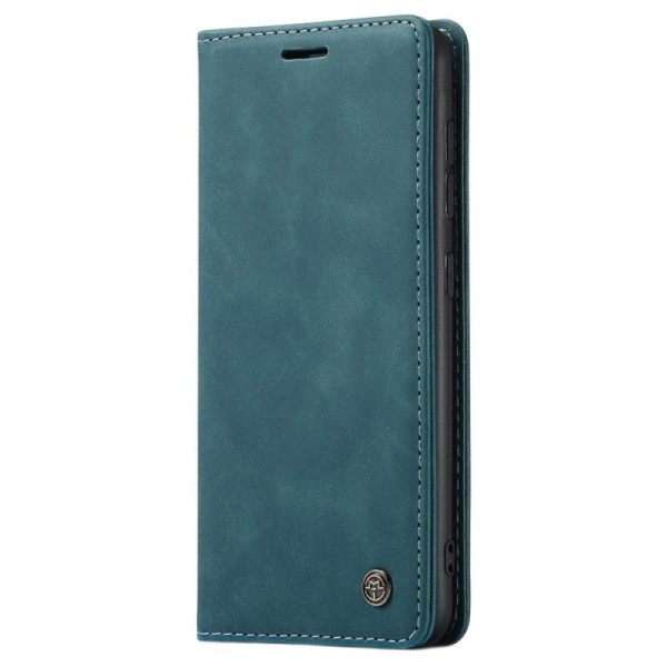Кожиный чехол-книжка "CaseMe" Retro - зелёный (Galaxy S20)