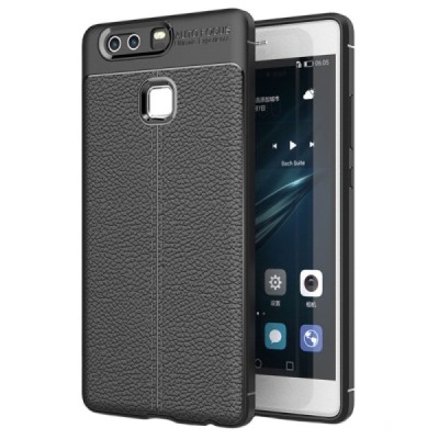 Твердый силиконовый чехол (TPU) для Huawei P9 FOCUS - чёрный | Vacins.lv