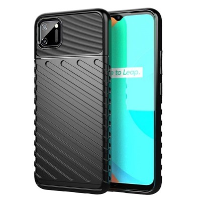 Realme C11 Twill твердый силиконовый чехол из TPU чёрного цвета | Vacins.lv