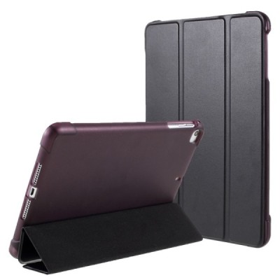 Apple iPad Mini (iPad Mini 2, iPad Mini 3, iPad Mini 4, iPad Mini 5) черный кожаный чехол-книжка с местом для стилуса | Vacins.l