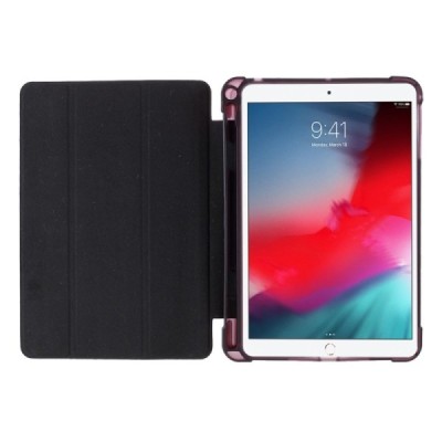 Apple iPad Mini (iPad Mini 2, iPad Mini 3, iPad Mini 4, iPad Mini 5) черный кожаный чехол-книжка с местом для стилуса | Vacins.l