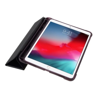 Apple iPad Mini (iPad Mini 2, iPad Mini 3, iPad Mini 4, iPad Mini 5) черный кожаный чехол-книжка с местом для стилуса | Vacins.l
