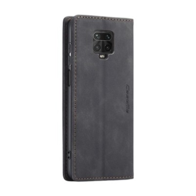 Xiaomi Redmi Note 9 Pro CaseMe Retro открываемый, чёрного цвета, кожаный чехол – книжка | Vacins.lv