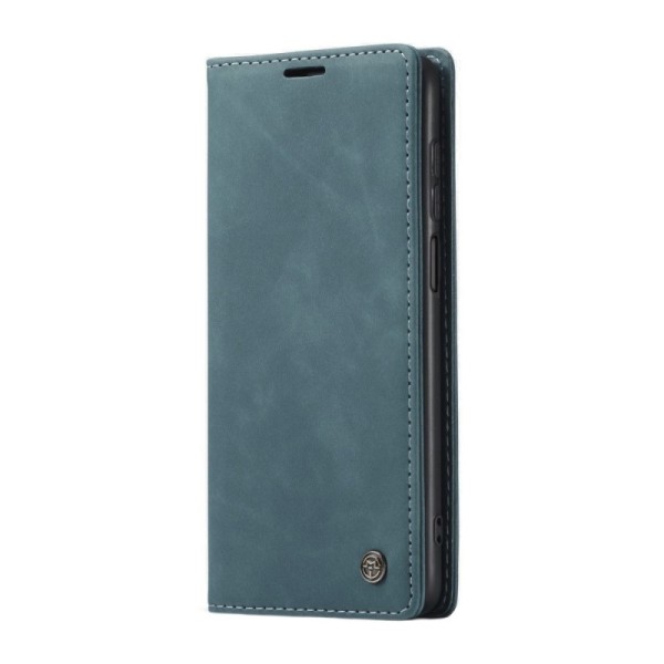Кожиный чехол-книжка "CaseMe" Retro - зелёный (Redmi Note 9 Pro)